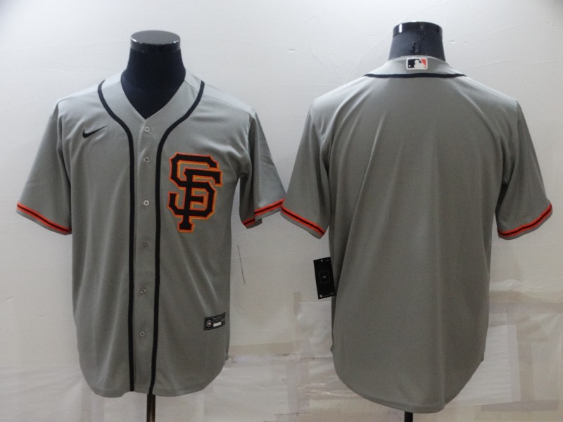 Men's San Francisco Giants Blank Grey Cool Base Stitched Jersey